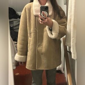 Korean Style Shearling Coat Jacket